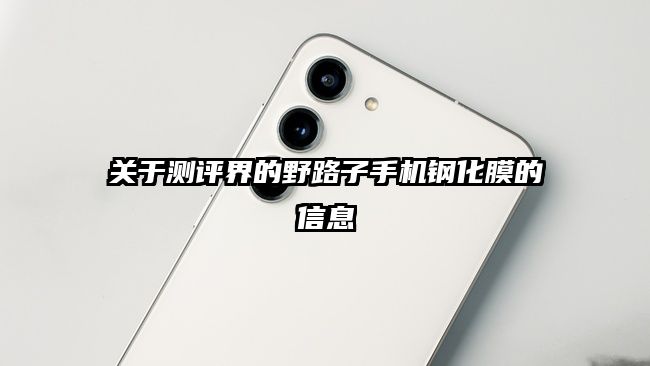 關于測評界的野路子手機鋼化膜的信息