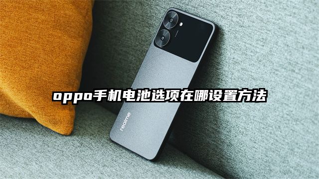 oppo手機電池選項在哪設置方法