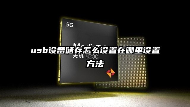 usb設備儲存怎么設置在哪里設置方法