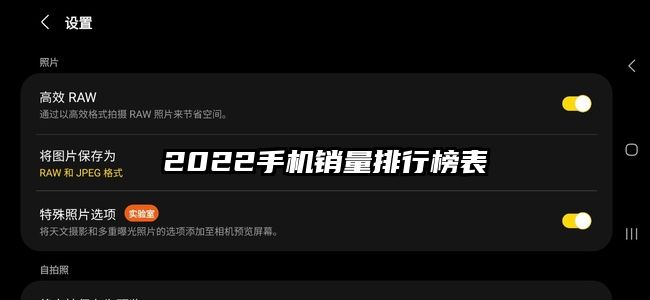 2022手機(jī)銷量排行榜表
