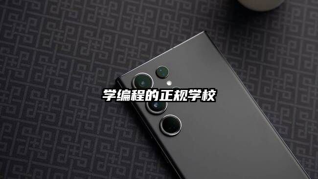 學編程的正規學校