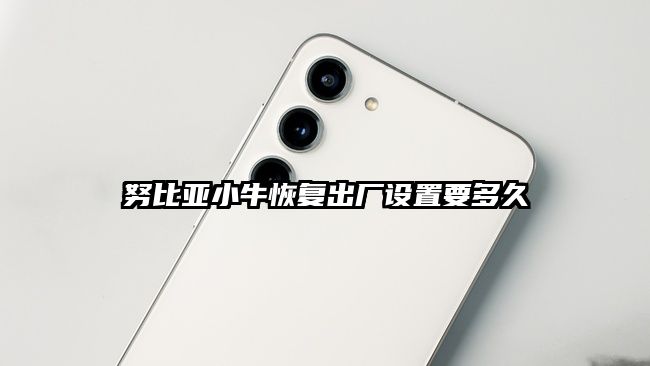 努比亞小牛恢復(fù)出廠設(shè)置要多久