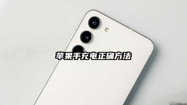蘋果手充電正確方法